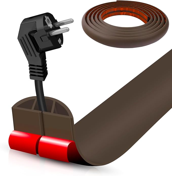 Floor Cord Cover Cable Cavity Self Adhesive Cord Hider Floor 10FT Floor Cable