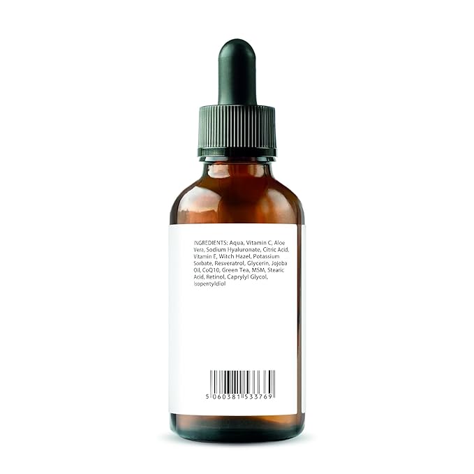 Triple Strength Hyaluronic Acid Serum – 6% Strength Double Weight, Easy Absorb Hyaluronic Acid with Added Vitamins C & E, Resveratrol and CoQ10– 30ml / 1 fl oz (2 Bottles)