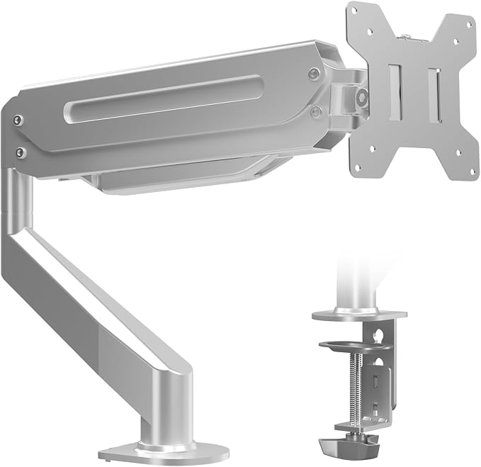 Suptek Single Monitor Mount Adjustable Gas Spring Monitor Arm Desk Mount Stand