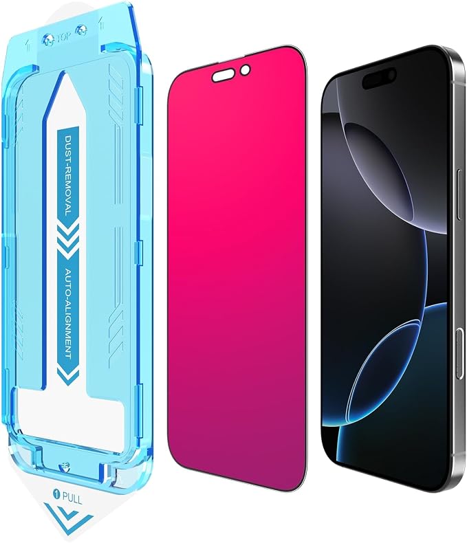 EGKimBa for iPhone 17 Privacy Screen Protector, Gradient Color Tempered Glass