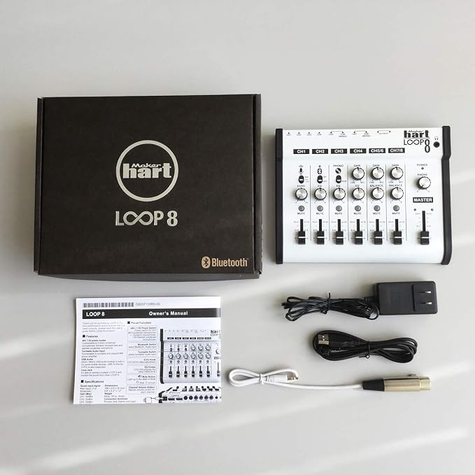 Maker hart Loop Mixer 8 3.5mm/6.3mm JACK/Bluetooth/Phono EQ