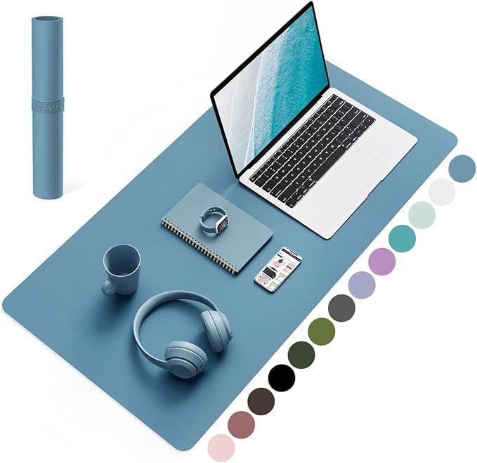Non-Slip Desk Pad, Waterproof PVC Leather Desk Table Protector, Ultra Thin