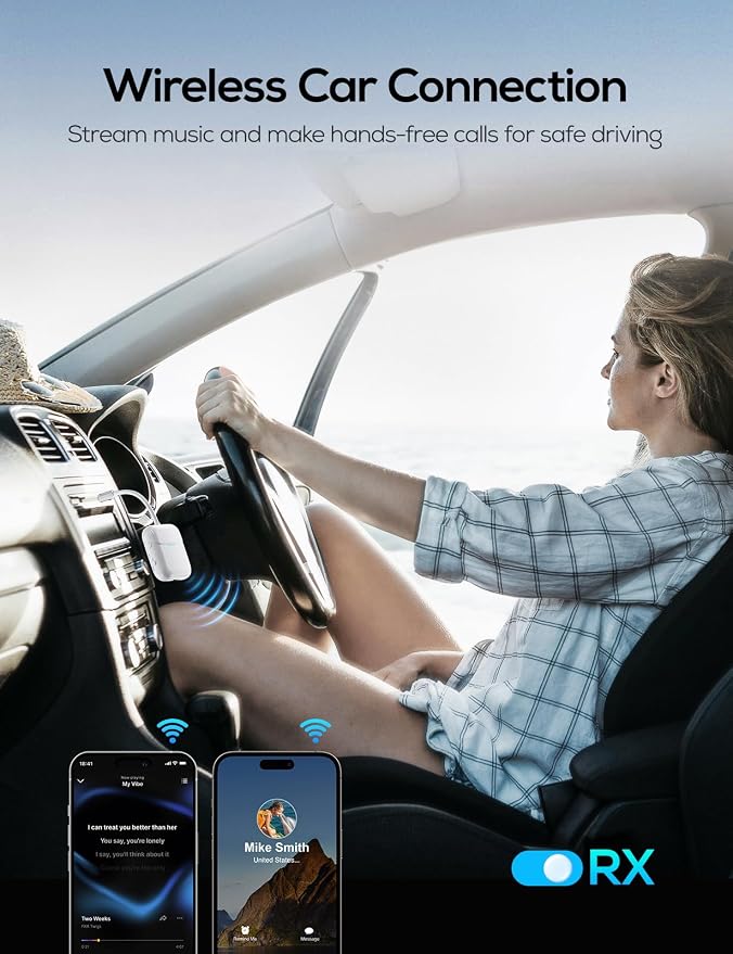 Nulaxy Air in-Flight Bluetooth Wireless Audio Transmitter Receiver