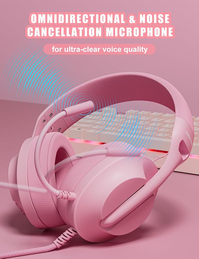 S30 Gaming Headset with Microphone, 198g Lightweight Design, Wired Gaming