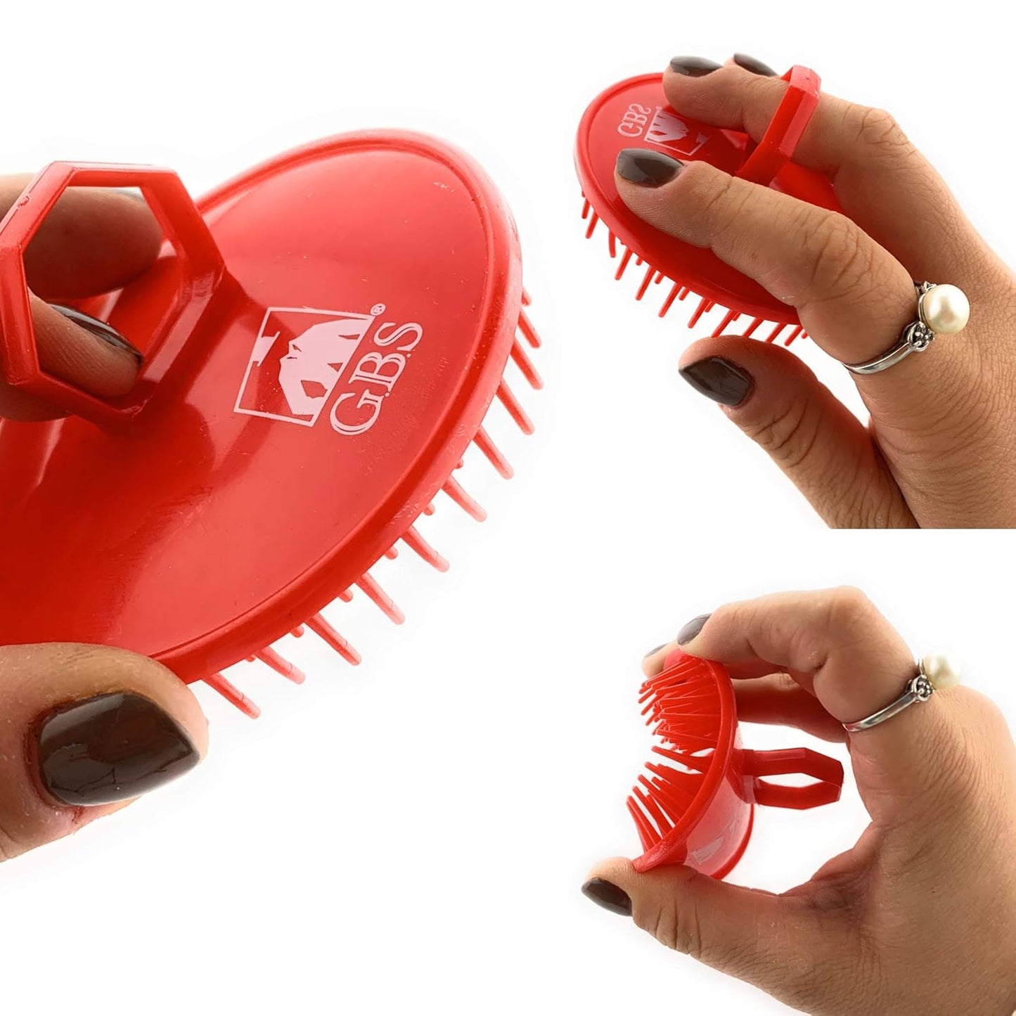 Scalp Massager Shampoo Brush for Dandruff, Hair & Scalp Care – Soft Silicone Bristles for Deep Cleaning & Relaxing Massage – Wet & Dry Use – Pack of 2”