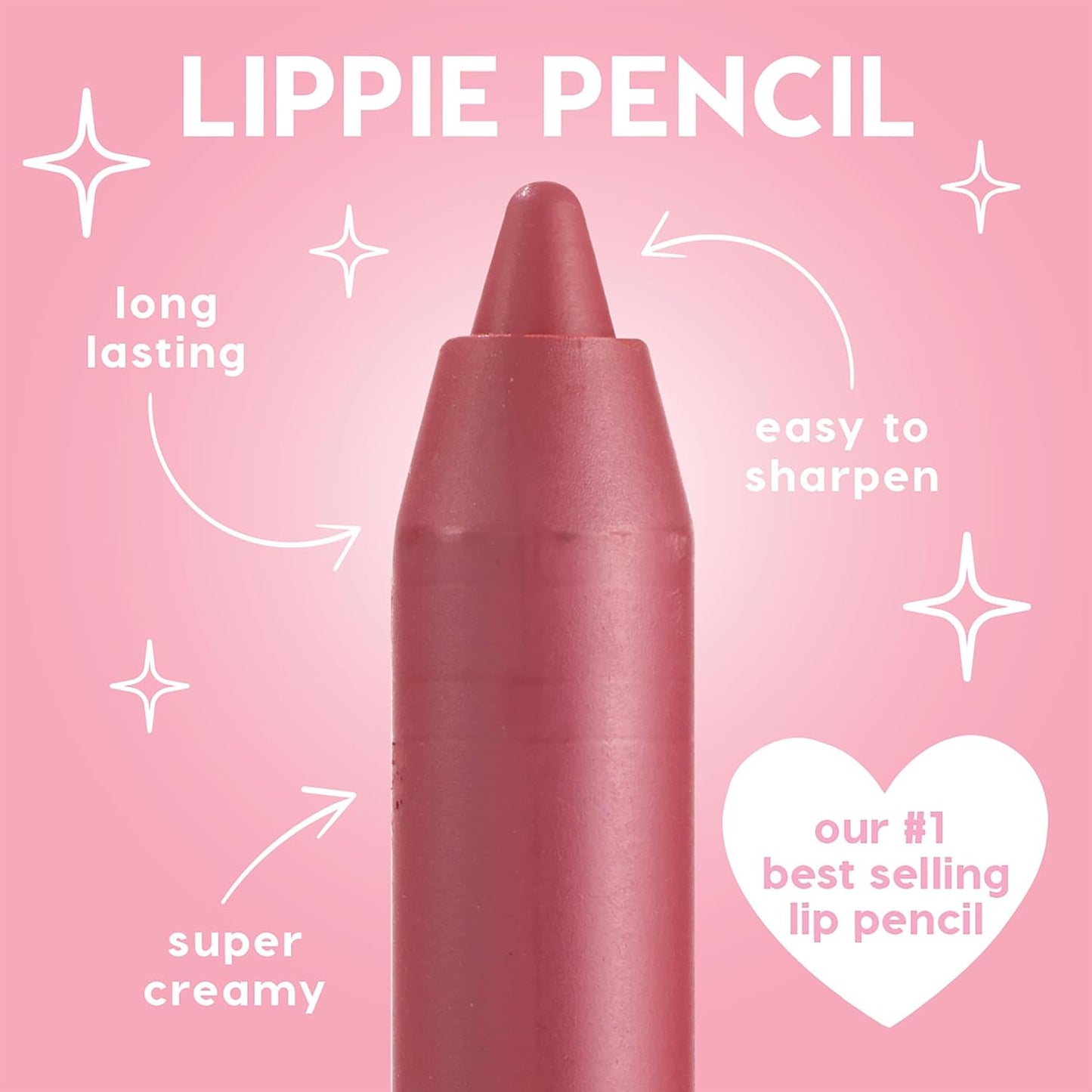 ColourPop Lippie Lip Pencil - High-Pigment, Long-Lasting & Sharpenable Lip Liner with High-Impact Color - Vegan, Cream Formula with Precise Application - TBH (0.35 oz)