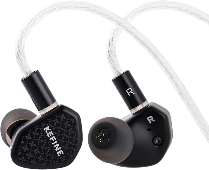 Linsoul Kefine Klean in Ear Monitor, 10mm DLC Diaphragm Dynamic Driver HiFi