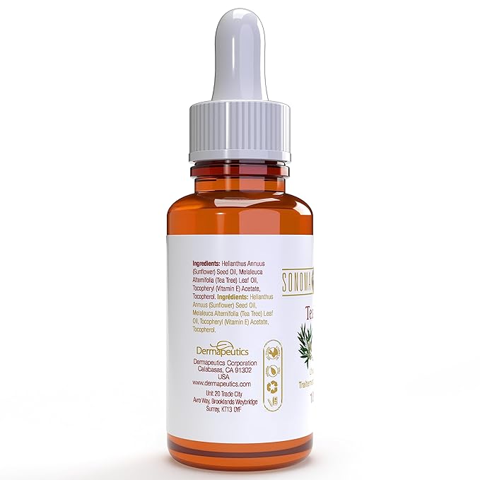 Tea Tree Oil Serum for Face, 1 oz | Dry Skin, Pore Minimizer Therapeutic Grade, Skin Moisturizing & Healing, Anti-Oxidant Rich