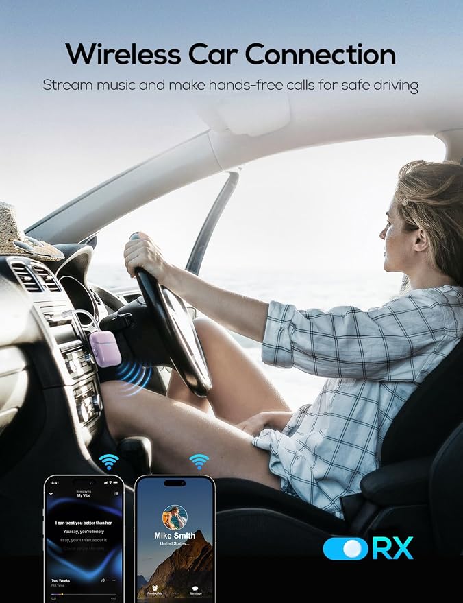 Nulaxy Air in-Flight Bluetooth Wireless Audio Transmitter Receiver