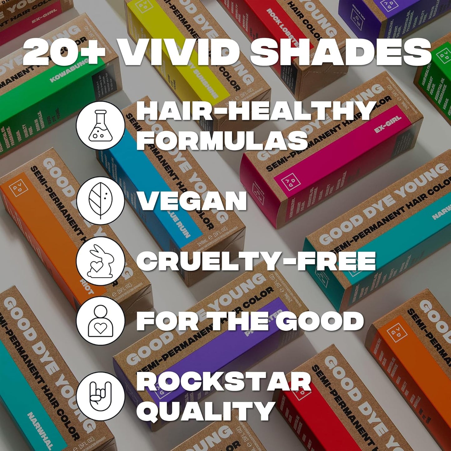 Good Dye Young Semi-Permanent Hair Color, Vegan and Cruelty-Free Blue Hair Dye, Last up to 24 Washes, Non-Damaging Conditioning Hair Color (5FL OZ, Narwhal)