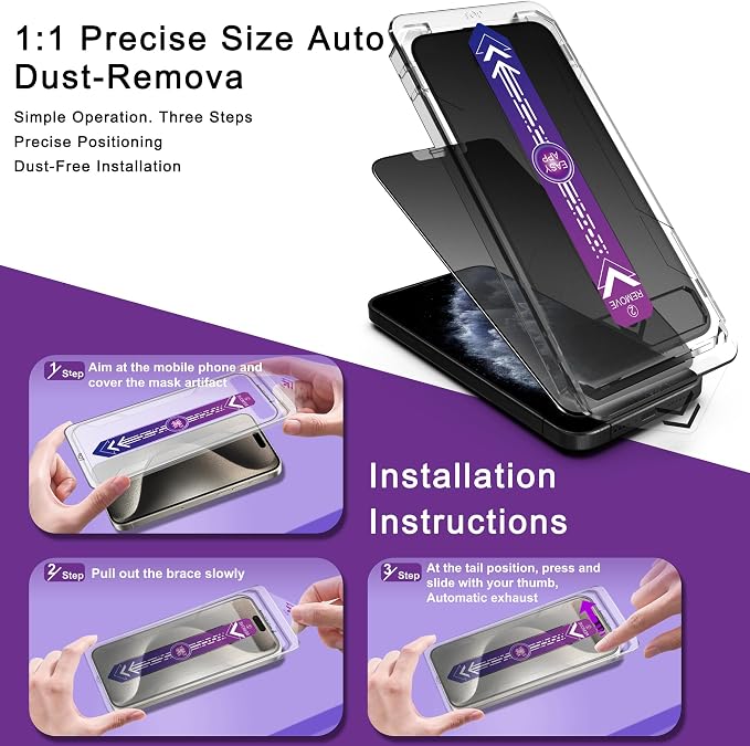 2 Pack Matte Privacy Screen Protector