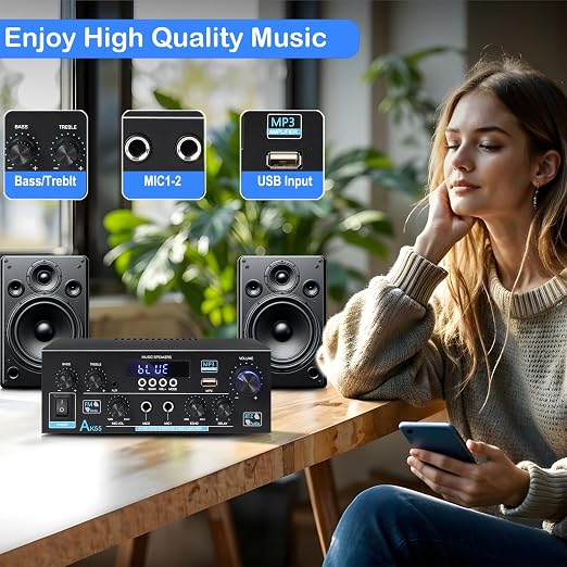 AK55 Stereo Amplifier Home Audio