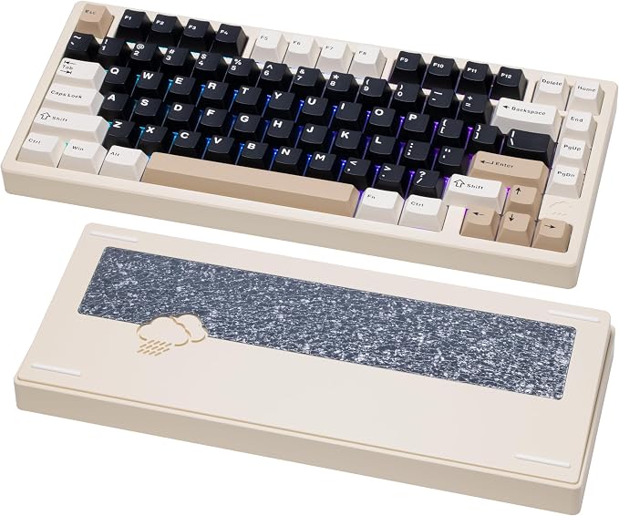 KEEBMONKEY WOBKEY Rainy 75 CNC Aluminum HMX/JWK/Cocoa Switches Triple-Mode