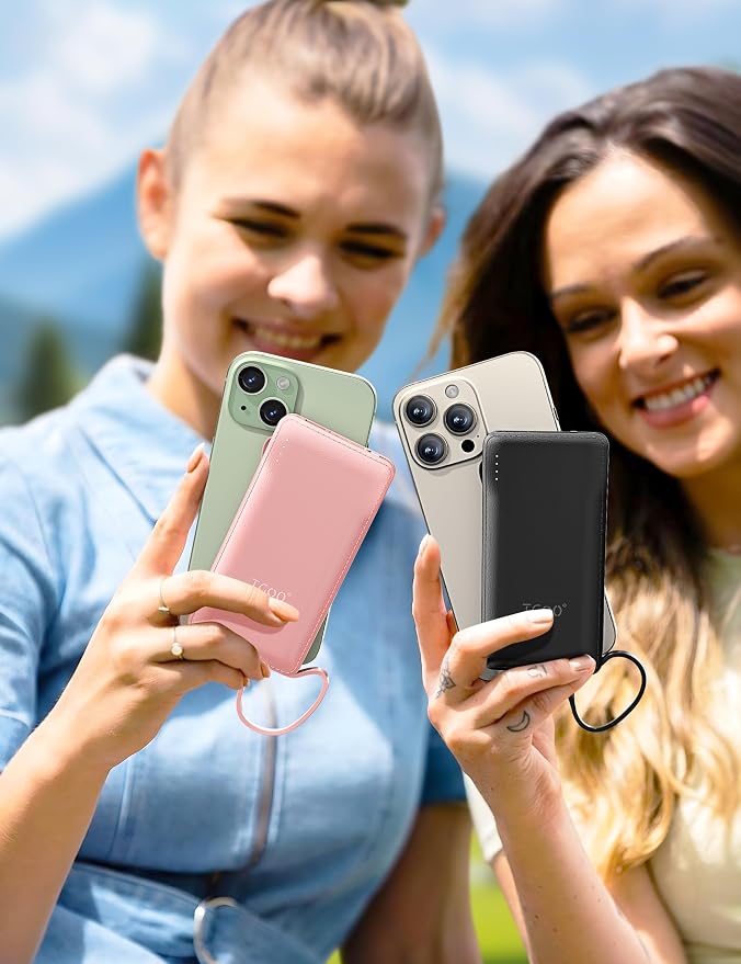 TG90° 2 Pack 10000mAh Portable Charger Slim Power Bank