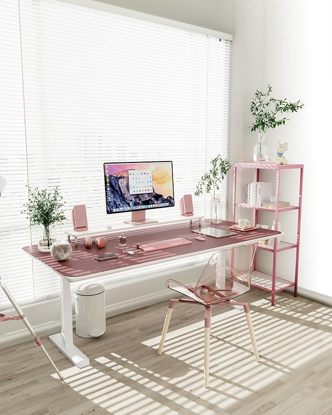 YSAGi Non-Slip Leather Desk Pad XL Size, Waterproof Laptop Computer Desk