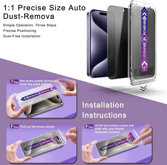 2 Pack Privacy Screen Protector