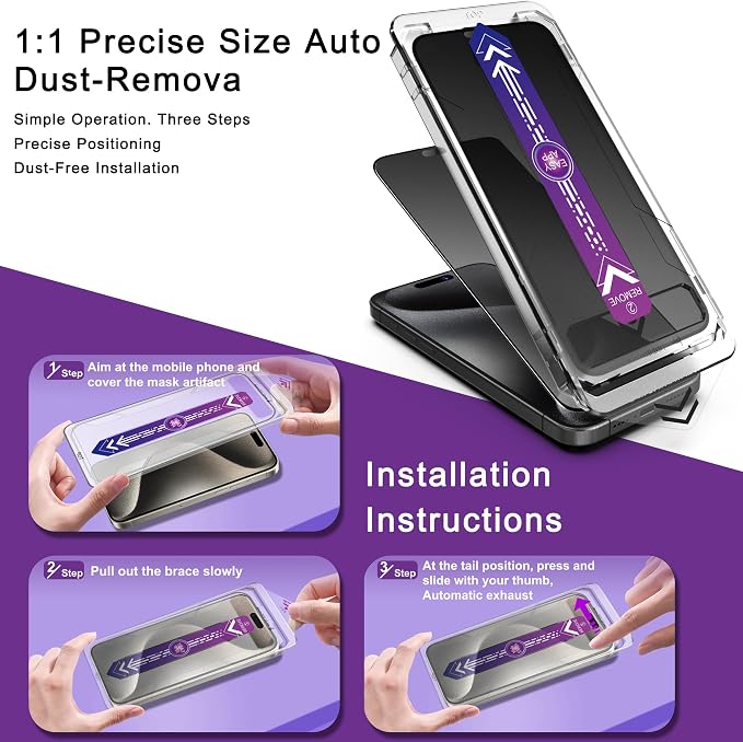 2 Pack Matte Privacy Screen Protector