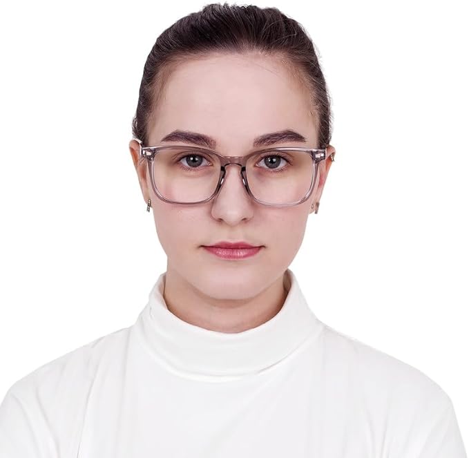 YEIN Bifocal Reading Glasses with Blue Light Blocking Lenses, Bifocal Reader for Women and Men, Vintage Square frame with Spring Hinge (+0.00/+2.00 magnification)