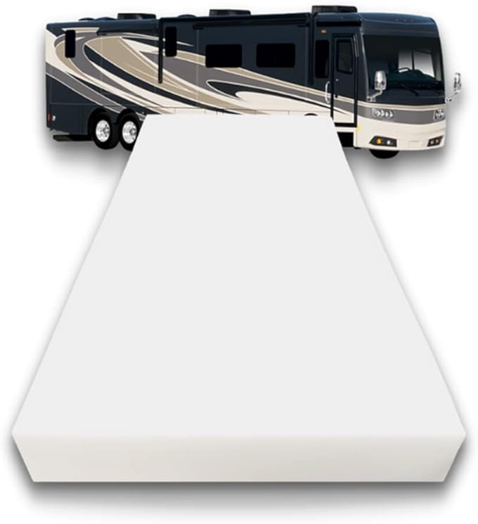 FoamRush 6-Inch Bunk (32" x 75") High Density Foam RV Mattress Replacement, Medium Firm, Pressure Relief, Travel Camper Trailer Truck, Made in USA, CertiPUR-US Certified, Cover Not Included
