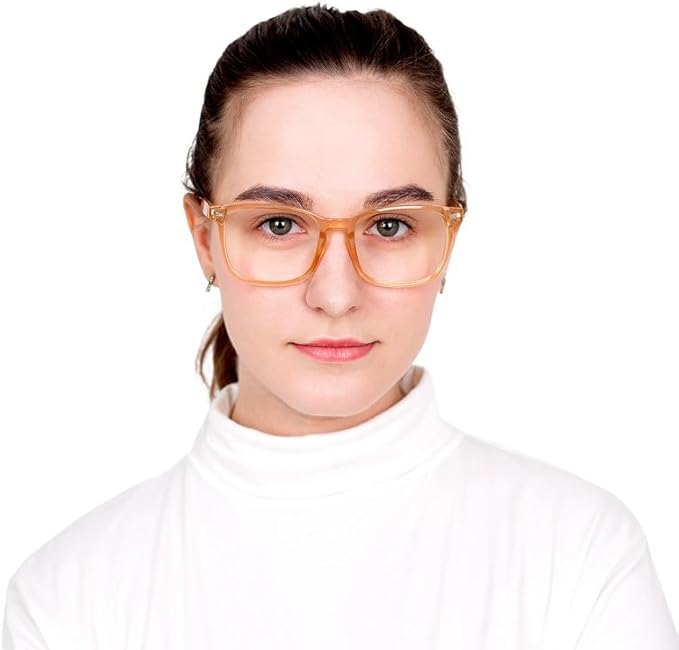 YEIN Bifocal Reading Glasses with Blue Light Blocking Lenses, Bifocal Reader for Women and Men, Vintage Square frame with Spring Hinge (+0.50/+2.75 magnification)
