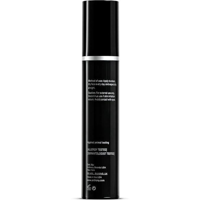 Anthony High Performance Vitamin A Treatment, Advanced Anti-Aging Face Cream with Shea Butter & Squalane, Anti-Wrinkle Moisturizer for Youthful Skin, Safe for Sensitive Skin, 1.6 Fl Oz