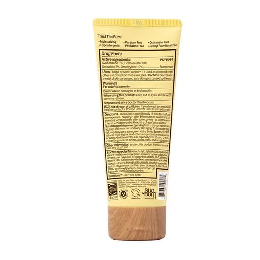 Sun Bum Original SPF 70 Sunscreen Face Lotion - Broad Spectrum Moisturizing Facial Sunscreen with Vitamin E - Hawaii 104 Act Compliant (Made without Octinoxate & Oxybenzone) - Travel Friendly - 3 oz