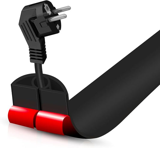 Floor Cord Cover Self Adhesive Cord Hider, 3.3FT Cable Management, Extension