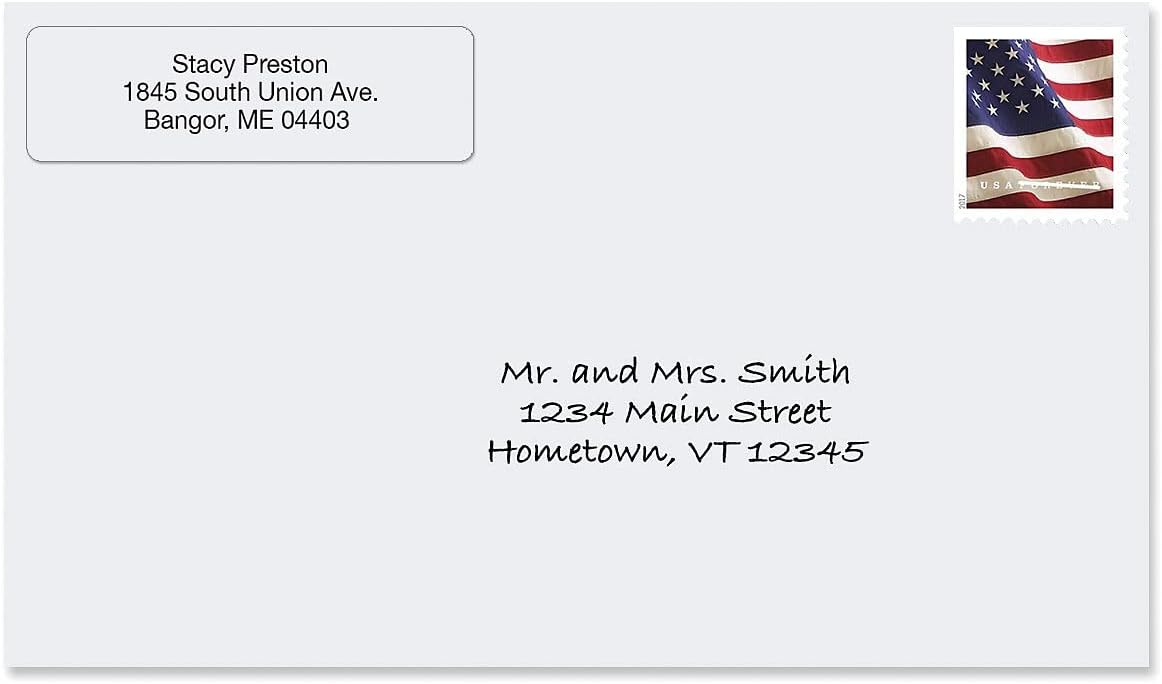 Personalized Return Address Labels, Roll of 500 Transparent Clear Self-Adhesive Labels Without Dispenser, Customize with Name & Shipping Address, Colorful Images
