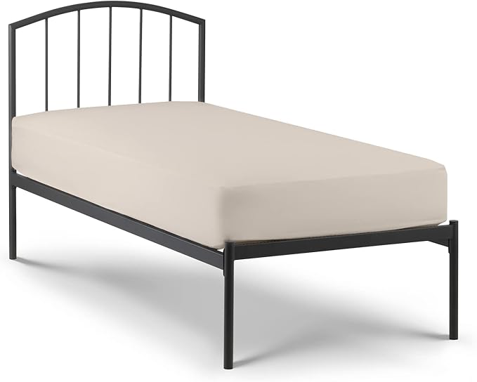 4-PC Fitted Sheet 30x80, 100% Cotton - Perfect for Narrow Twin/RV Bunk/Camping Cot/Guest Bed, Fits Up to 4-8" Deep Mattress - Beige Solid