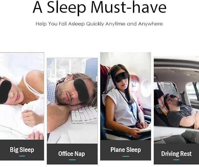 200 Pack Eye Mask - Light Blocking! Eyeshades for Sleep, Blindfolds for Party Games Travel Rest SPA Team Building, Disposable Sleep Mask for Women Men Kids, Eye Covers w/Adjustable Strap & Nose Pad