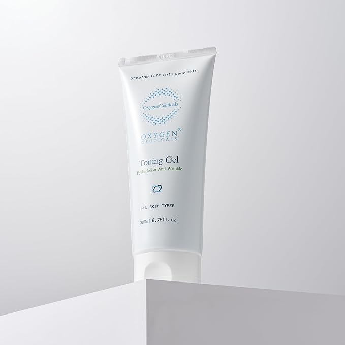 OxygenCeuticals Toning Gel – Premium Hydrating Gel Toner with Centella & Licorice Root Extracts, Adenosine Anti-Wrinkle, Soothing Care for Dry & Sensitive Post-Treatment Skin. 6.67 fl.oz (200ml)