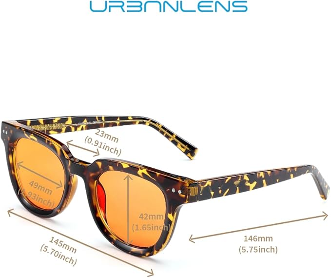 Blue Light Blocking Reading Glasses Amber Blue Blocker Lens - For Better Sleep, Reduce Eye Strain for Women + Men