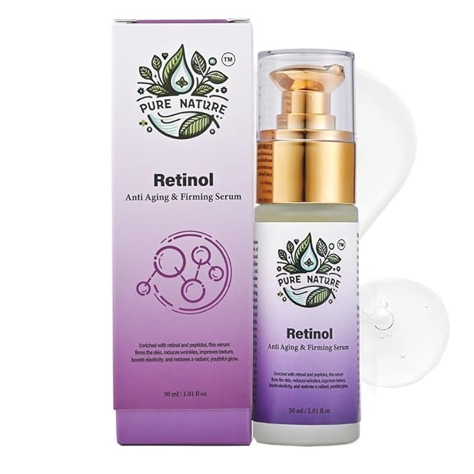 Retinol Serum For Face Reduces Wrinkles & Firms The Skin High-Strength Retinol Serum For Boosting Collagen Improving Skin Elasticity Enhancing Hydration & Skin Barrier Strengthening 1.01 fl oz