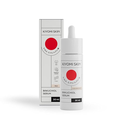 Bakuchiol Face Serum - Gentle Retinol Alternative with 5-ALA, Niacinamide - Anti-Aging Formula for Fine Lines, Wrinkles, Even Skin Tone - Vegan Facial Serum for All Skin Types - 1 Fl Oz