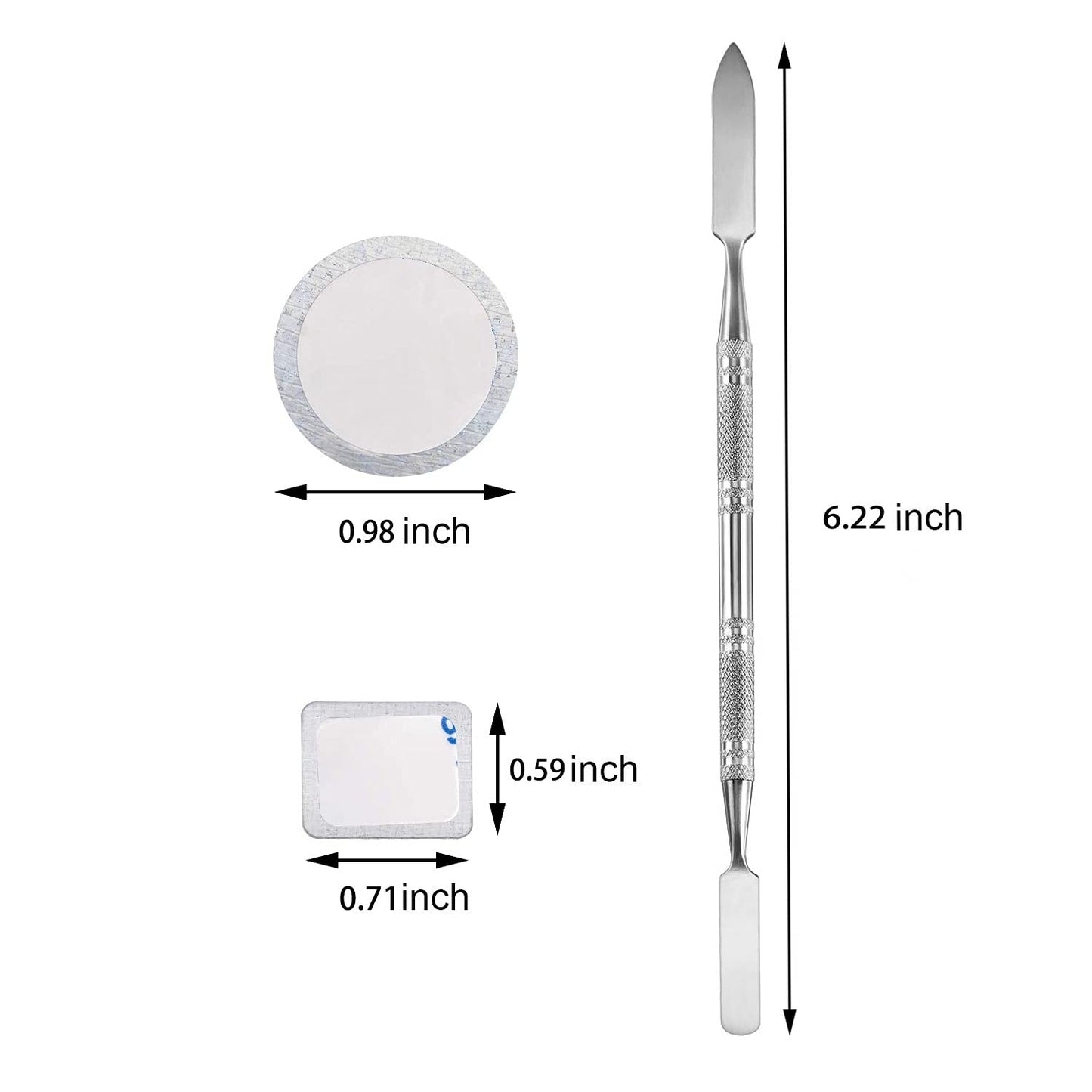 4 layers Empty magnetic Book Shaped palette （Black PU leather surface）with Depotting Spatula and 100 piece Metal Stickers