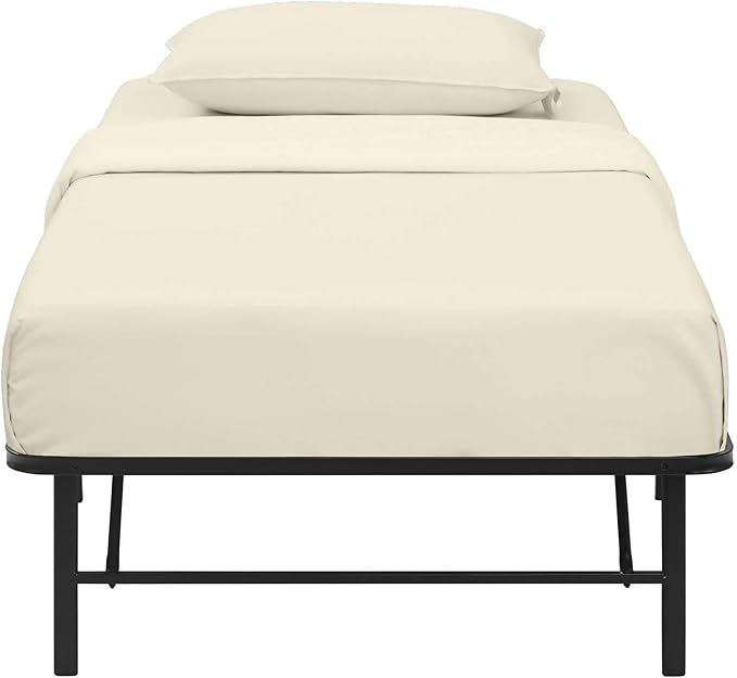 4 PC Cot Fitted Sheet 30x80, 100% Cotton Fitted Cot Sheet- Perfect for Narrow Twin/Rv Bunk/Camping Cot/Guest Bed Replacement, Sheets for Cot Bunk Bed-Fits Upto 4-8" Deep Mattress- Ivory Solid