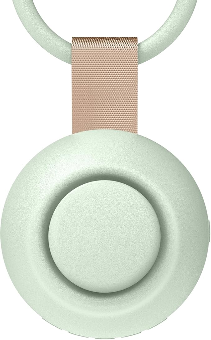 2025 Mom's Choice Awards, Portable Sound Machine for Baby Adult, Smart Cry Detection, 18 Soothing Sound, Bluetooth Rechargeable White Noise Machine for Home Office Travel, Nursery Light, Green