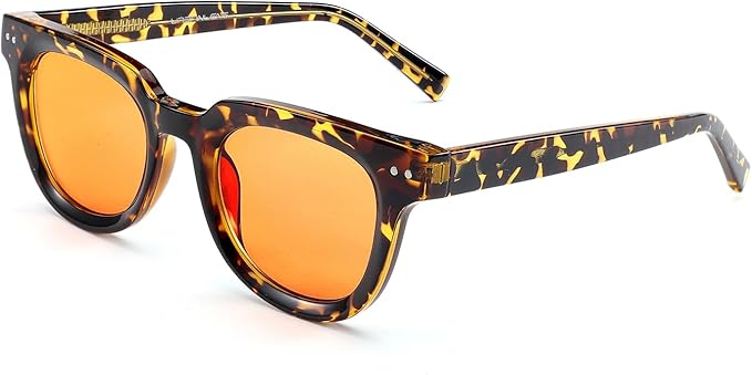 Blue Light Blocking Reading Glasses Amber Blue Blocker Lens - For Better Sleep, Reduce Eye Strain for Women + Men
