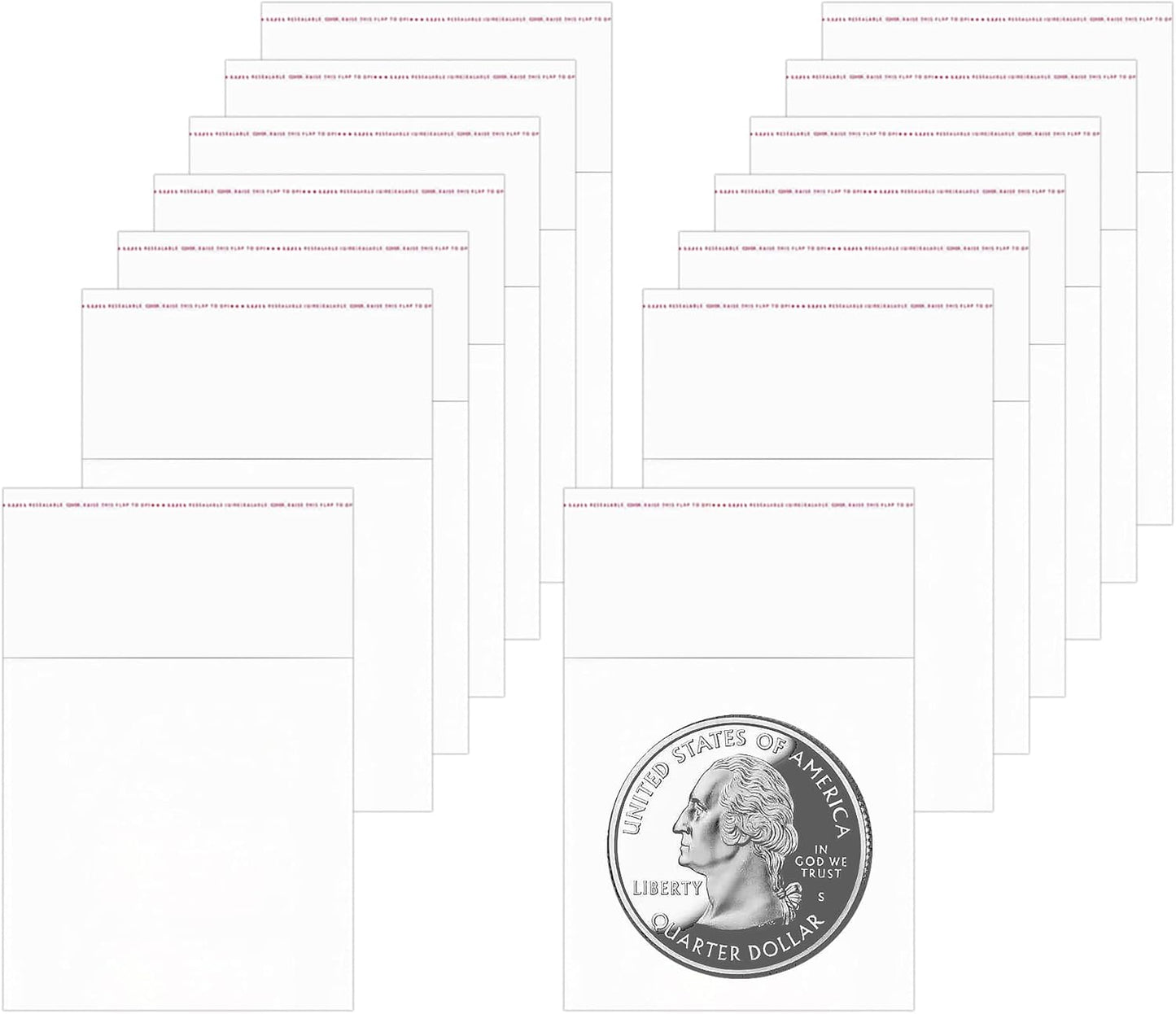 Small Self Adhesive Bags 1.5" x 1.5" 300pcs Small Cello Bags Tiny Plastic Poly Bag 1Mil for Jewelry Earrings Cookie Candy Bakery Beads Coins Gifts Decorative Shipping (12 Sizes to Choose from)