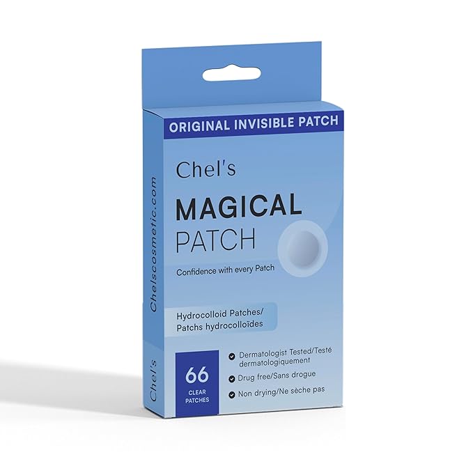 Chel's Magical Cosmetic Acne Pimple Patches | 66 Hydrocolloid Patches for Acne & Zit Treatment | Invisible Spot Cover for Blemishes & Breakouts | Korean Skincare, Safe for Sensitive & Acne-Prone Skin