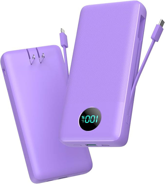 Portable Charger 33800mAh USB C Power Bank