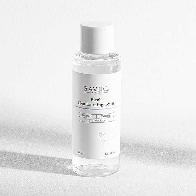 RAVIEL Birch CICA Barrier Repair Toner – Soothing & Deep Hydration for Sensitive, Dry, and Damaged Skin – Korean Skincare with Birch Sap & Centella Asiatica (5.07 fl oz)