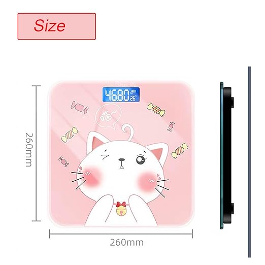 Weight Scales Bathroom, Smart Scale for Body Weight Accurate Measurement, Tempered Glass Digital Bathroom Scale, Weight Scale for Home(LCD Gradient Purple)