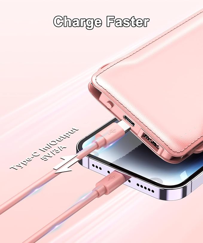 TG90° 2 Pack 10000mAh Portable Charger Slim Power Bank