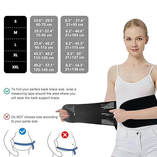 Back Brace for Lower Back Pain Women & Men with Lumbar Pad, Breathable Lumbar Back Support Belt for Women, Back Braces Relief from Sciatica Herniated Disc for Work Heavy Lifting Exercise - S