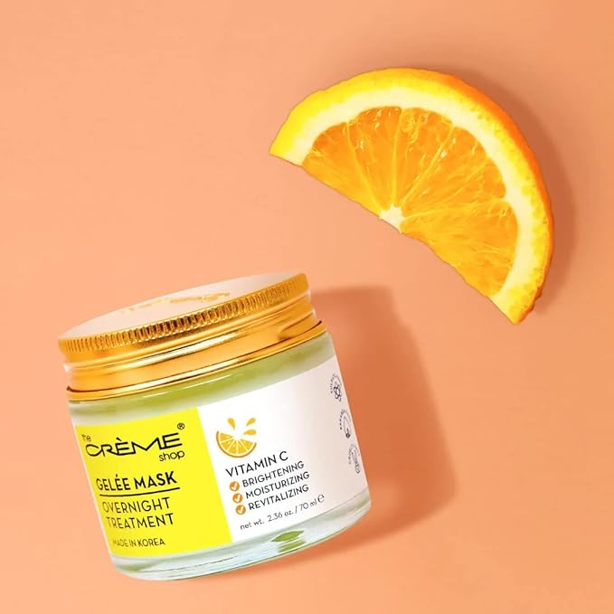The Crème Shop Vitamin C Gelée Overnight Face Mask | Sleeping Korean Facial Mask | Anti-Aging Treatment (2.36oz)