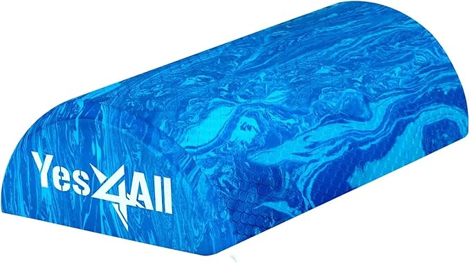 Yes4All Medium-Density EVA Foam Roller for Back - Half Back Roller for Exercise, Yoga & Pilates 12/36 inch