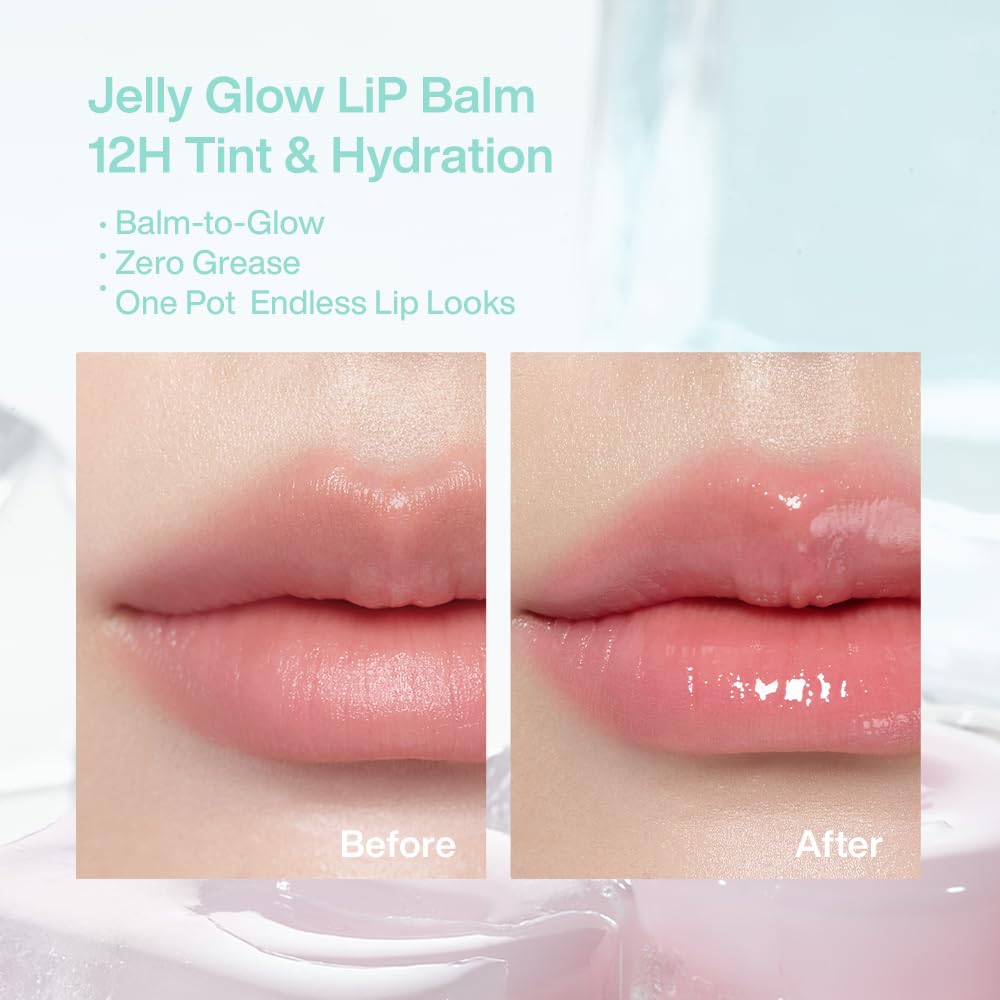 INTO YOU Frozen Glow Lip Balm, Hydrating Lip Gloss, Shine Finish, Nourishing Sheer Tint Pudding Pot with Vitamin E and Seed Oil, Plumping, Moisturizing Lip Makeup, 0.18oz, FB06 Cherry Juice