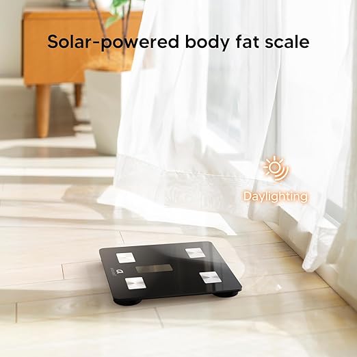 arboleaf Scale for Body Weight, Dual Charging Modes, Solar Power and Conventional Charging