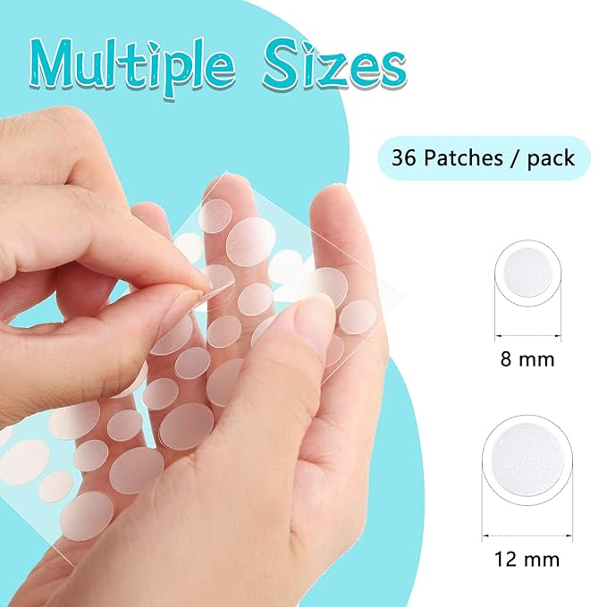 PICcircuit Pimple Patches for Face, Hydrocolloid Acne Patches, Invisible Zit Patches for Face, Acne Spot Treatment Patch Cystic Blemish Patches Zit Stickers for all Skin Colors (360 Counts)